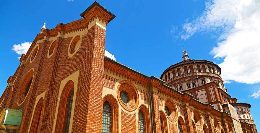 Santa Maria delle Grazie mit Da Vincis Abendmahl in Mailand in Italien