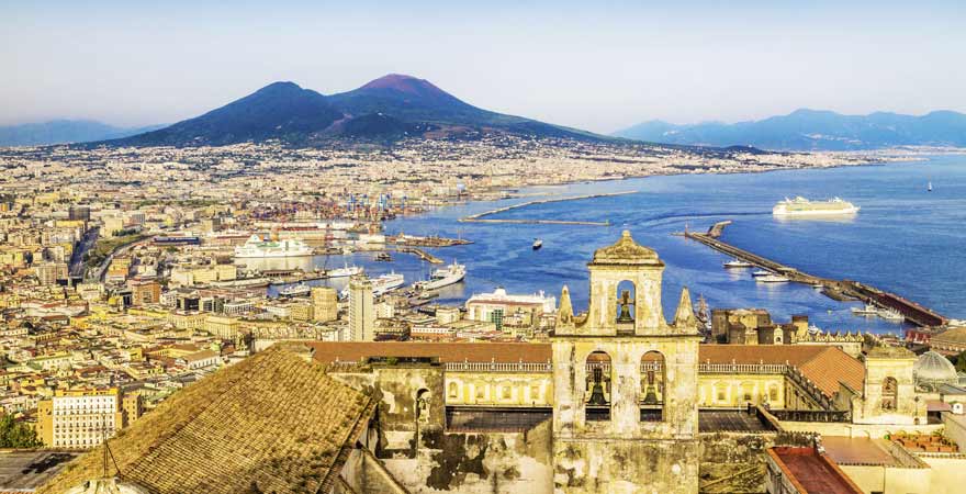 Vesuv bei Neapel in Italien