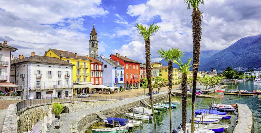 Ascona am Lago Maggiore in Italien