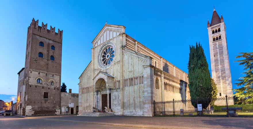 Basilico San Zeno Maggiore in Verona in Italien