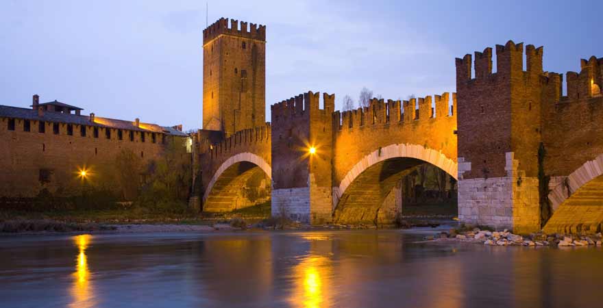 Castelvecchio in Verona in Italien