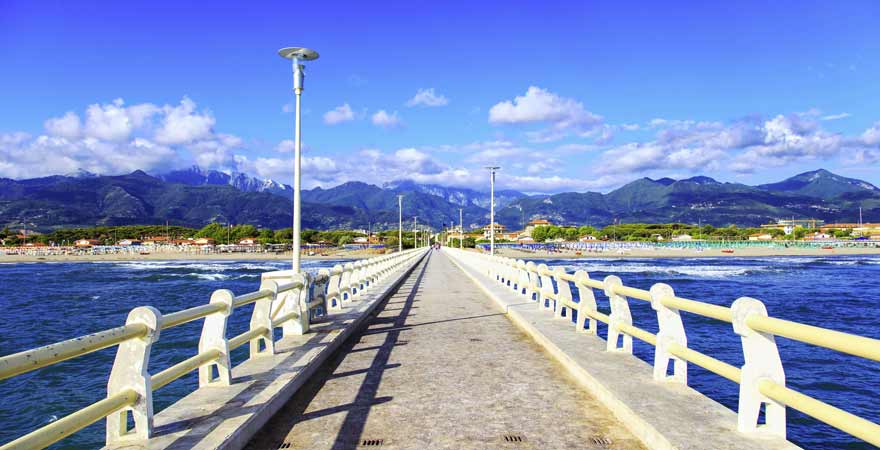 Forte dei Marmi in der Toskana in Italien