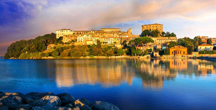 Lago di Bolsena in Italien