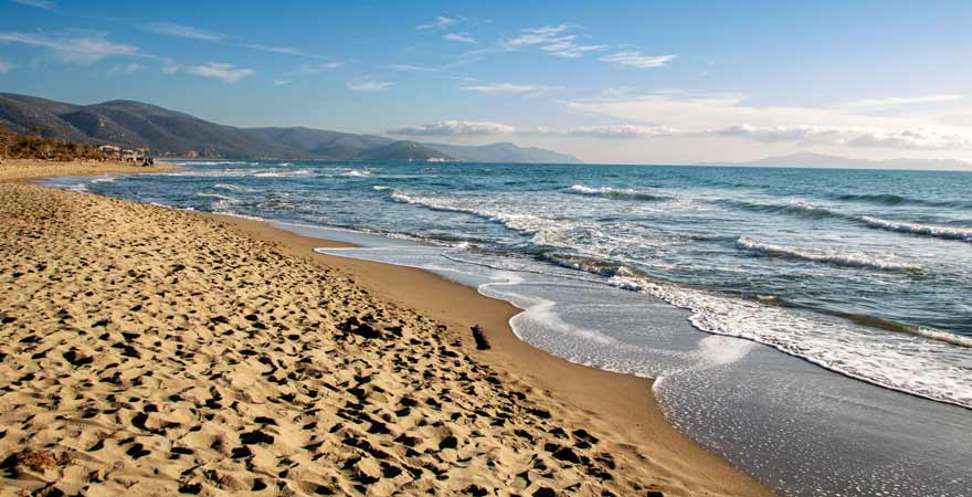 Marina di Alberese in der Toskana in Italien