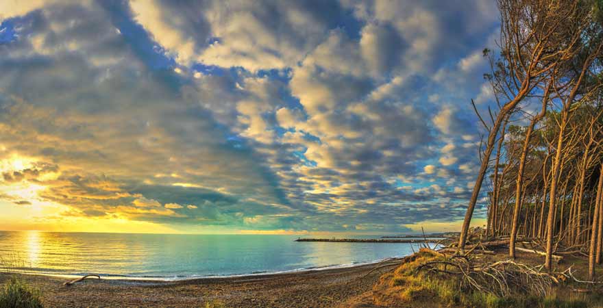 Marina di Cecina in der Toskana in Italien