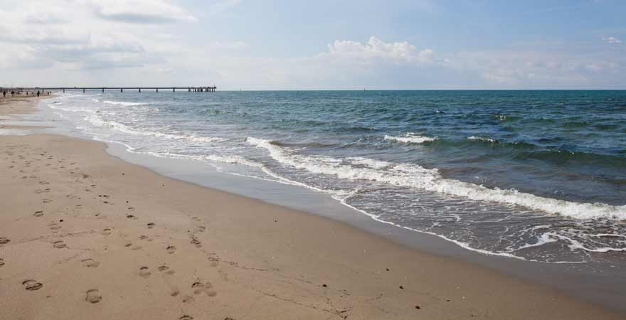 Marina di Pietrasanta in der Toskana in Italien