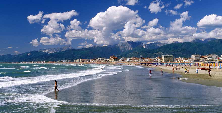 Viareggio in der Toskana in Italien