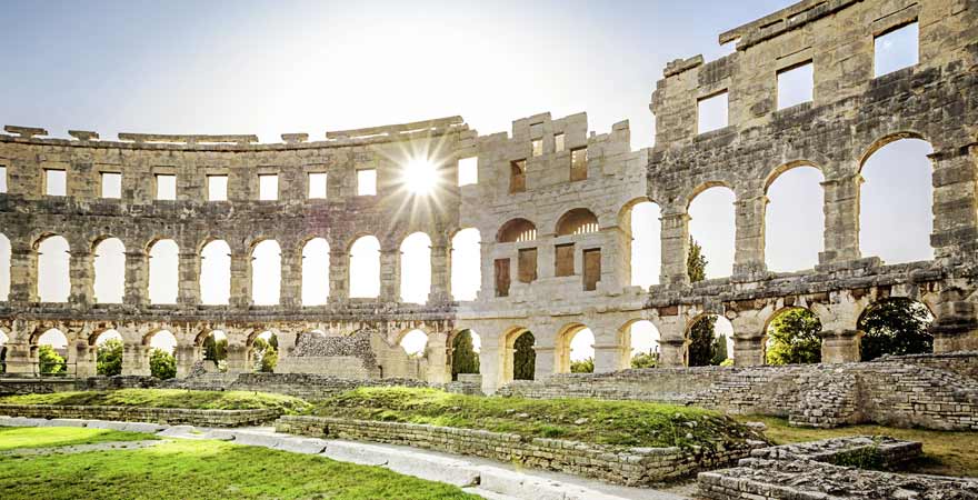 Amphitheater in Pula in Kroatien