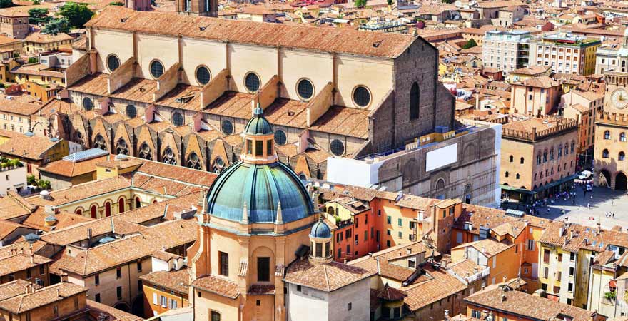 Basilica di San Petronio in Bologna in Italien