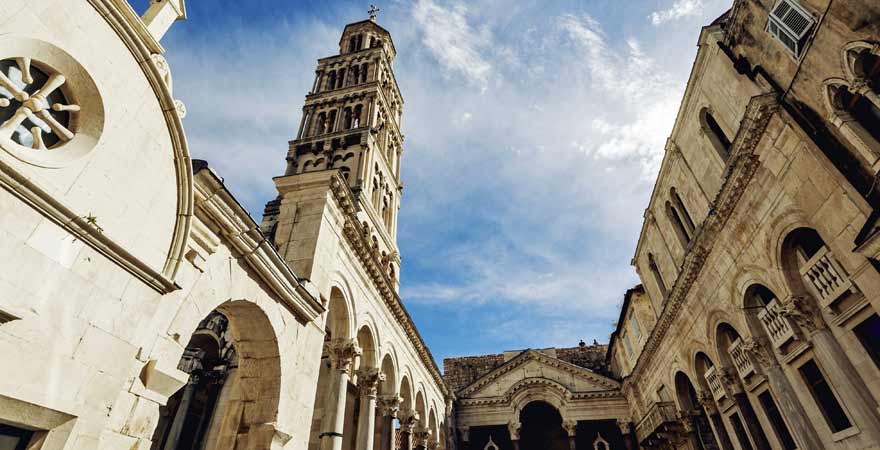 Diokletianpalast in Split in Kroatien
