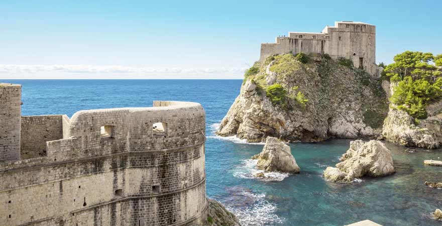 Festung Lovrjenac in Dubrovnik in Kroatien
