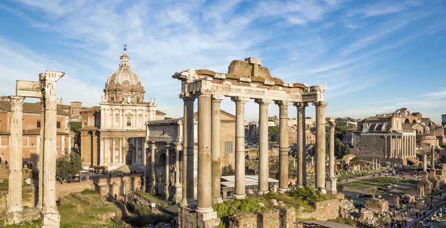 Forum Romanum in Rom in Italien