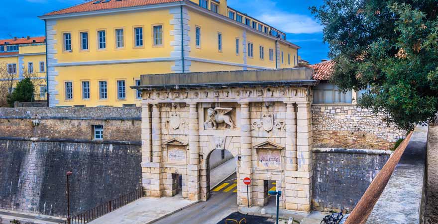Fosa und Koperna Vrata in Zadar in Kroatien