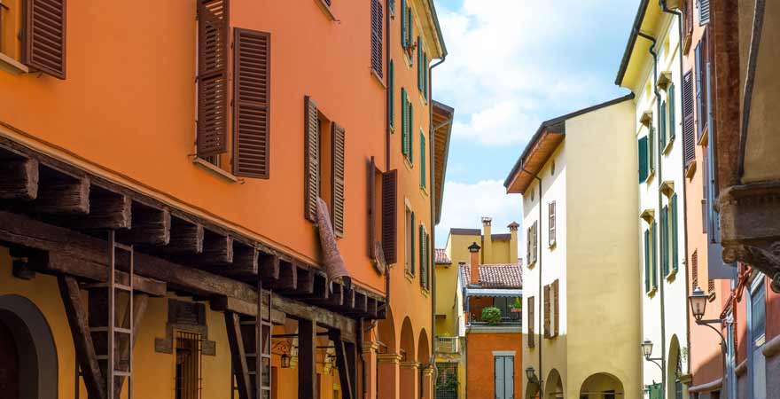 Ghetto in Bologna in Italien