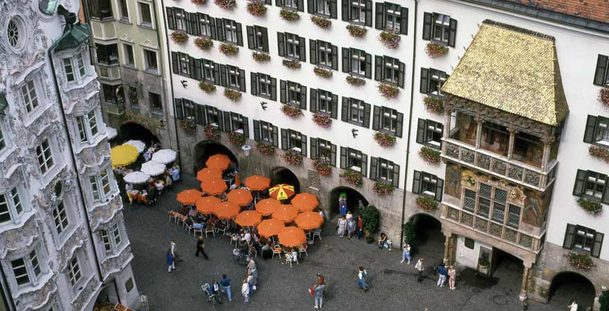 Goldenes Dachl in Innsbruck in Österreich