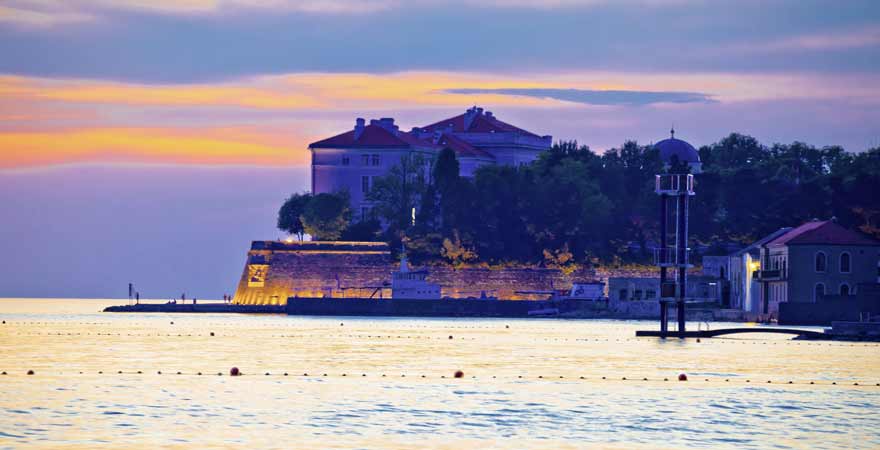 Küste von Zadar in Kroatien