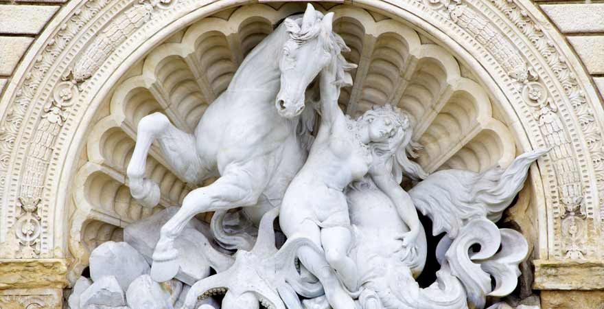 Neptunbrunnen in Bologna in Italien
