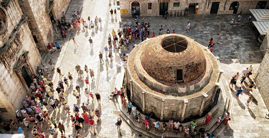 Onofrio Brunnen in Dubrovnik in Kroatien