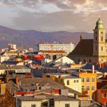 Panorama von Linz in Österreich