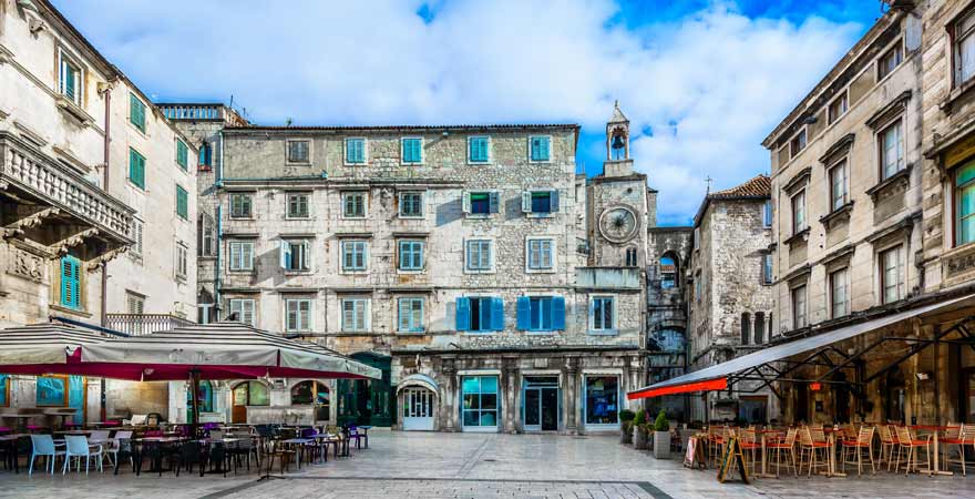 Pjaca Platz in Split in Kroatien