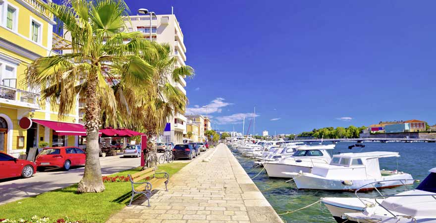 Riva in Zadar in Kroatien