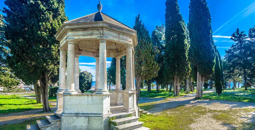 Sustipan Park in Split in Kroatien