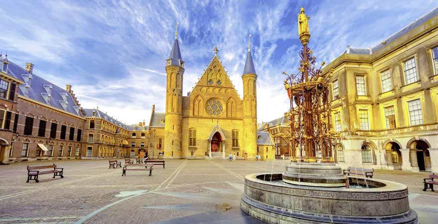 Binnenhof Palast in Den Haag in den Niederlanden