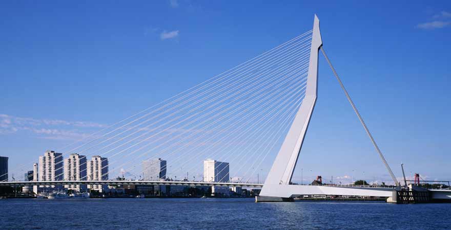 Erasmusbrücke in Rotterdam in den Niederlanden