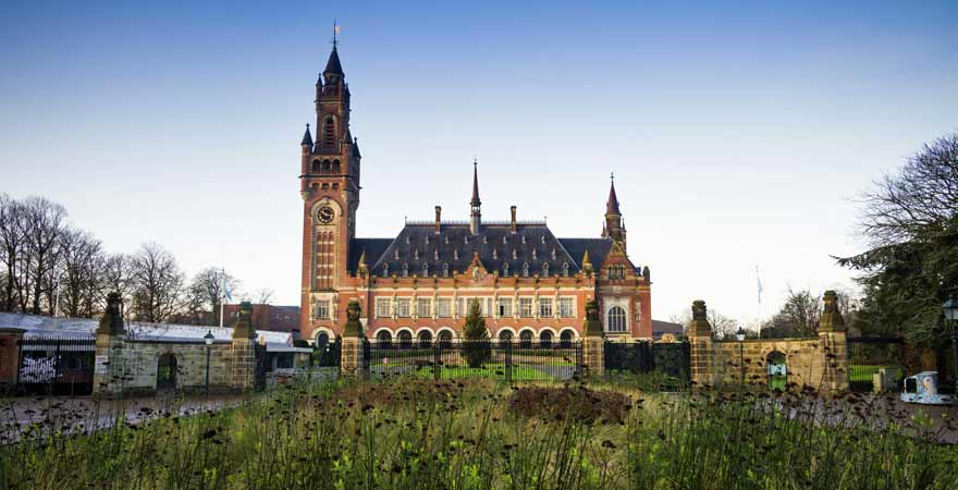 Friedenspalast in Den Haag in den Niederlanden
