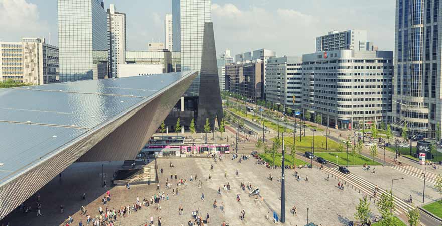 Hauptbahnhof in Rotterdam in den Niederlanden
