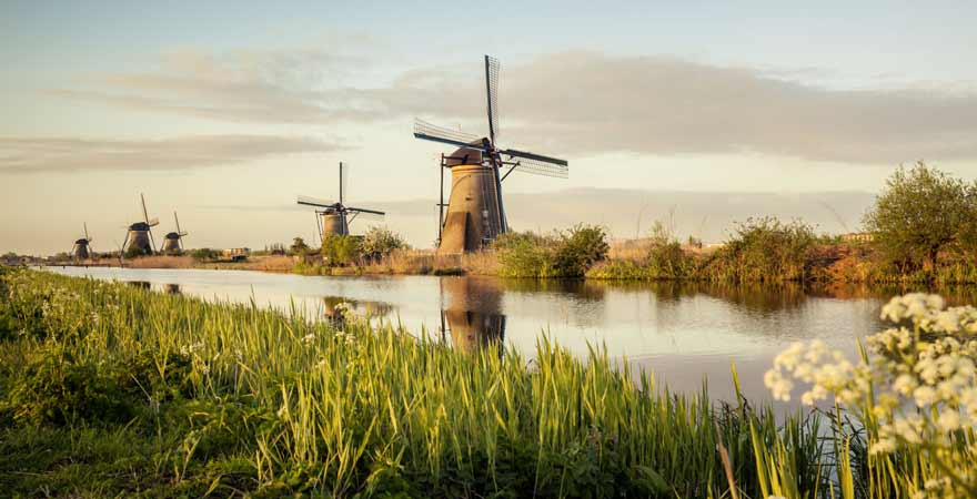 Kinderdijk in den Niederlanden