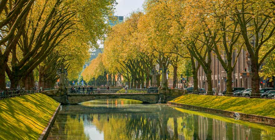 Königsallee in Düsseldorf