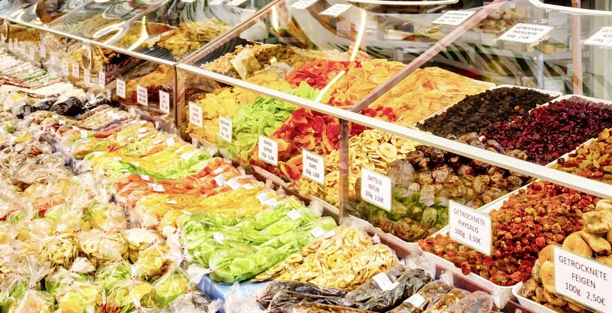Naschmarkt in Wien in Österreich