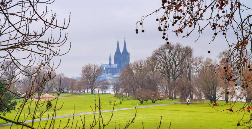 Rheinpark in Köln in Deutschland