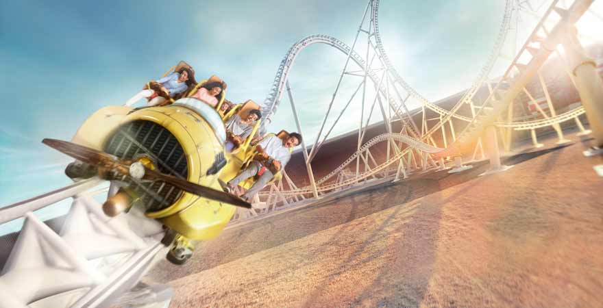 Flying Aces in der Ferrari World in Abu Dhabi