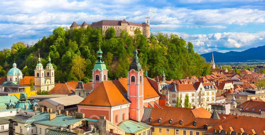Burg von Ljubljana in Slowenien