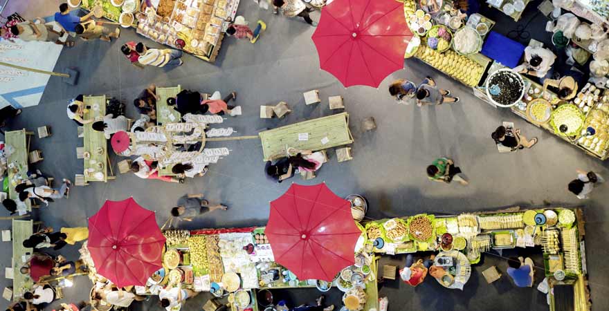 Nachtmarkt in Thailand