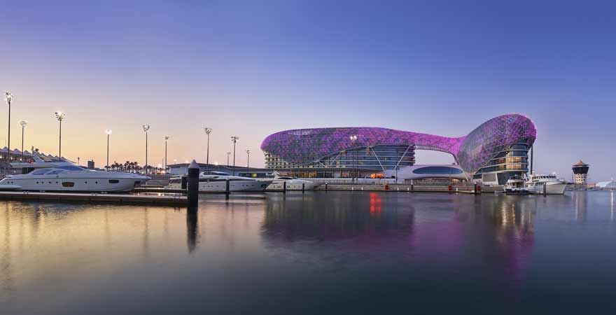 Panorama vom Yas Marina Circuit