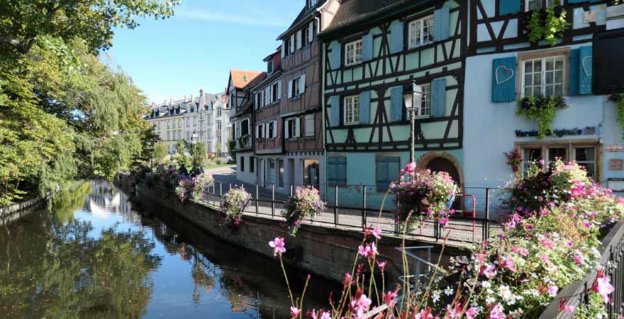 Petite Venise in Colmar im Elsass in Frankreich