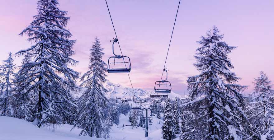 Skigebiet Vogel in slowenien