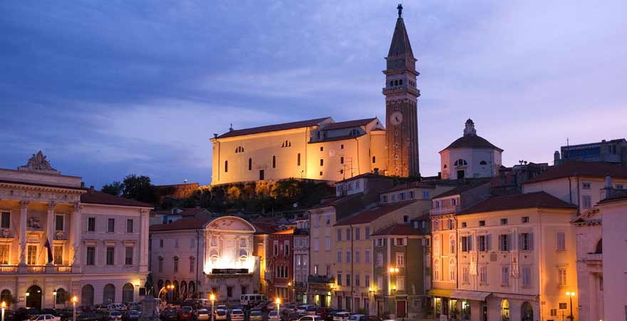 St Georgskirche in Piran in Slowenien