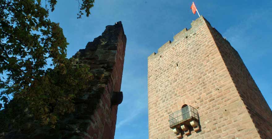 Burg Landeck an der Südlichen Weinstraße in der Pfalz