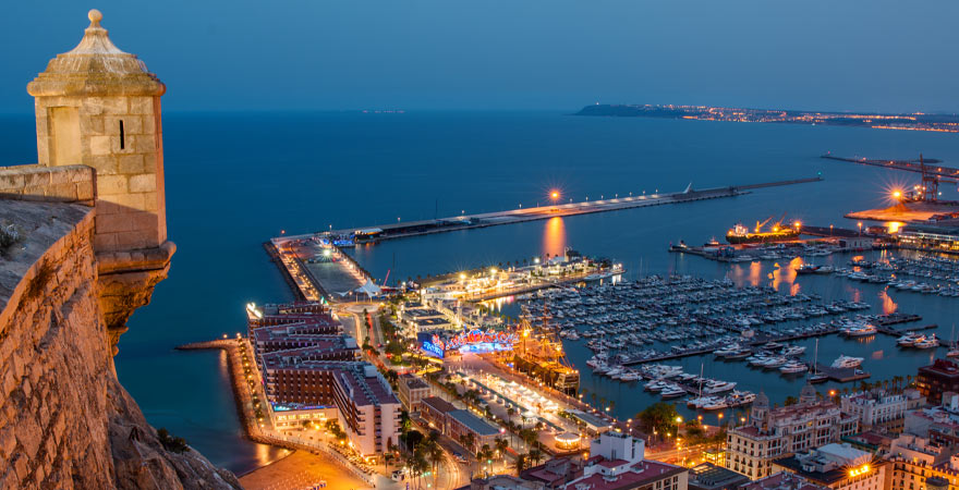 Castillo de Santa Barbara in Alicante