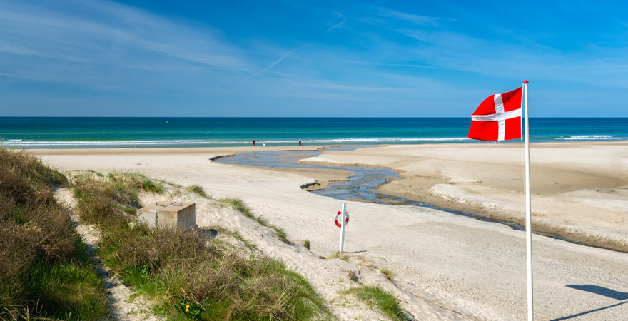 Strand in Blokhus in Dänemark