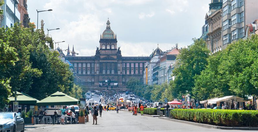 Wenzelsplatz in Prag