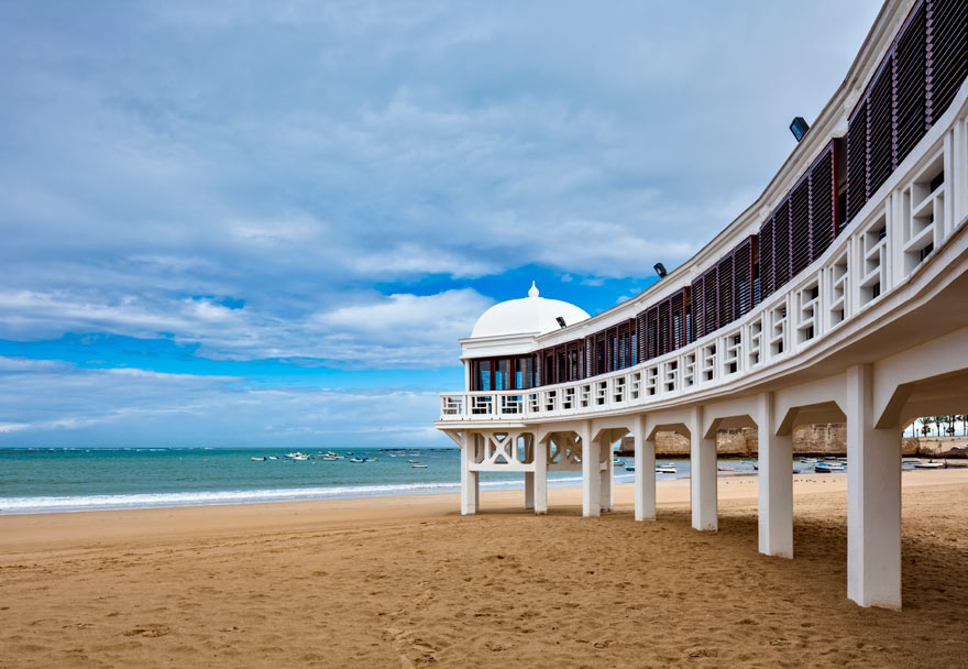 Strand in Cadiz in Spanien