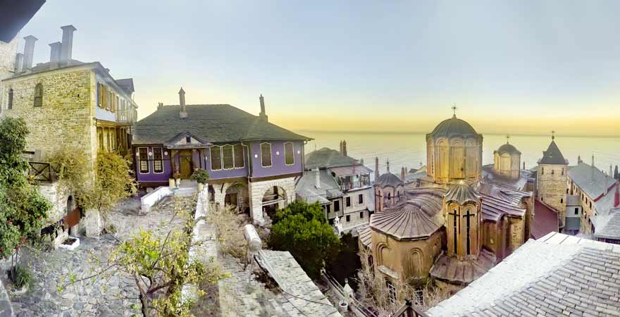 Kloster Berg Athos in Chalkidiki in Griechenland