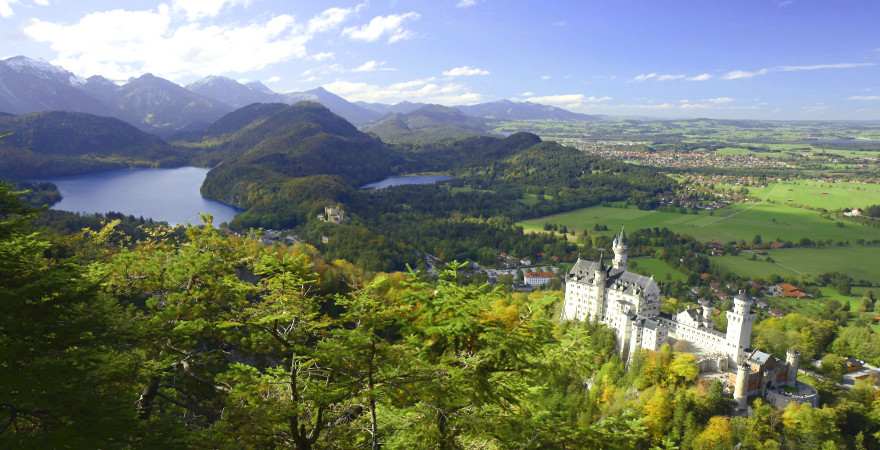 Schloss Neuschwanstein, Allgaeu, Fuessen, Bayern