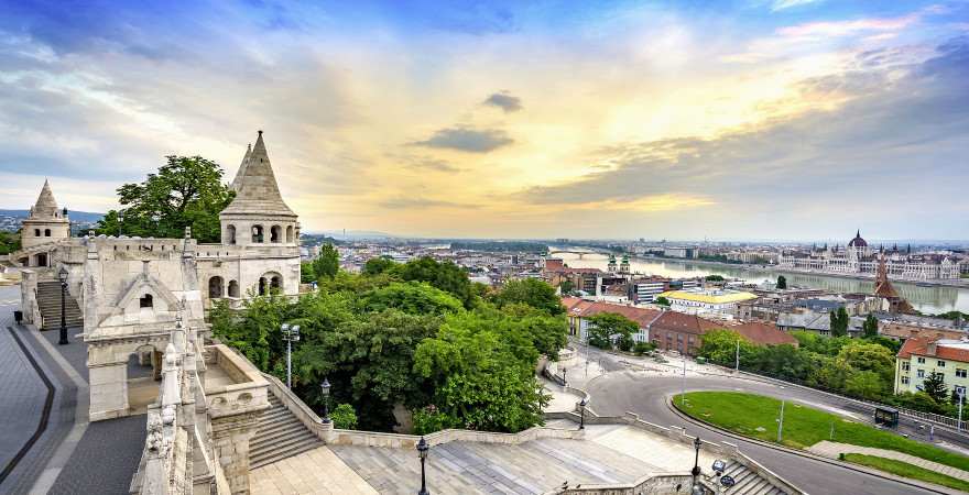 von derAusblick von der Fischerbastei über Budapest