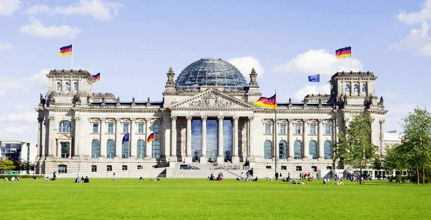 Blick auf den Reichstag in Berlin